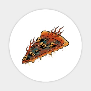 Pizza skull Magnet